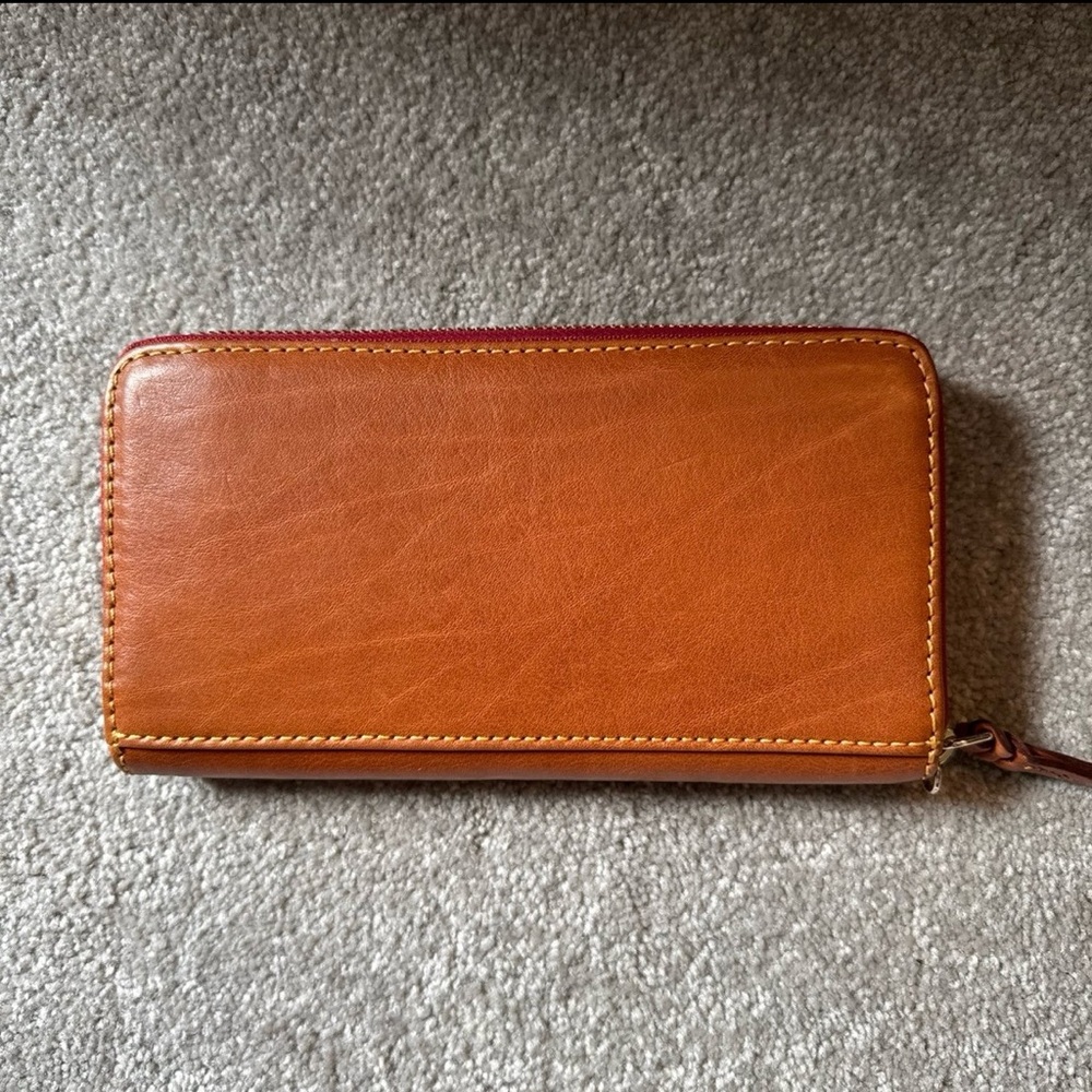 Dooney & Bourke Florentine wristlet in natural - Picture 11 of 12